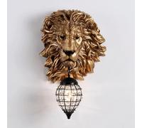 HQHYGM Vintage Creative Lion Head Resin/Nordic Unique Art Living Room Bedroom Wall Sconces/Stairway Hallway Entrance Wall Lamp/Bar KTV Restaurant Hotel Decoration Fixture/Octopus