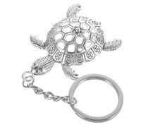 HQHYGM Vintage Metal Keychain Pendant Polished Hanging Tortoise Ornament Bag Decoration Key Holder Multipurpose Retro Sea Turtle Charm Gift for Women and Men