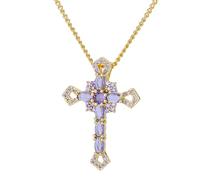 HQHYGM Vintage Western Cross Necklace For Women, Crystal Western Cross Necklace - Cross Necklace, Men's Western Necklace For Birthday Halloween Valentine Gifts