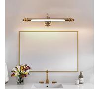 HQHYGM Wall Bathroom Over Mirror Lights Wall Light Bronze IP44 Waterproof Swivel Lamp Head 240° Adjustable Vintage Mirror Front Light Retro Wall Lamp Hotel 3000/4500/6500K