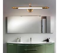 HQHYGM Wall Bathroom Over Mirror Lights Wall Light Bronze IP44 Waterproof Swivel Lamp Head 240° Adjustable Vintage Mirror Front Light Retro Wall Lamp Hotel 3000/4500/6500K