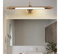 HQHYGM Wall Bathroom Over Mirror Lights Wall Light Bronze IP44 Waterproof Swivel Lamp Head 240° Adjustable Vintage Mirror Front Light Retro Wall Lamp Hotel 3000/4500/6500K