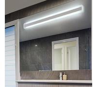 HQHYGM Wall Lamp Mirror Fixture Indoor White Long Strip Wall Sconces IP44 Waterproof Rectangular Metal Interior Decor Bathroom Wall Light 3000K/6000K for Bedroom Bedside Indide