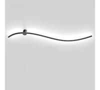 HQHYGM Wall Light Indoor Black Wall Lamps Line Shape Art Light for Bedroom Kitchen Drawing Room Decorative Fashion and Minimalism 3000K/4000K/6000K Garage Lights