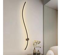 HQHYGM Wall Light Indoor Black Wall Lamps Line Shape Art Light for Bedroom Kitchen Drawing Room Decorative Fashion and Minimalism 3000K/4000K/6000K Garage Lights