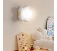 HQHYGM Wall Light Indoor Nordic Wall Lamp Creatively Wall Flowers Decorative Wall Minimalist Kids Room Decor for Bedroom Hallway Living Room (White White Light)