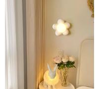HQHYGM Wall Light Indoor Nordic Wall Lamp Creatively Wall Flowers Decorative Wall Minimalist Kids Room Decor for Bedroom Hallway Living Room (White Warm Light)