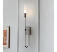 HQHYGM Wall Light Indoor Wall Lamp Creatively Wall Nordic Background Decoration Wall Acrylic for Living Room Bedroom Hallway (Black-Neutral Light Single)