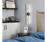 HQHYGM Wall Light Indoor Wall Lamp ° Rotate Wall 2700K/4500K/6500K Wall Up Down 180° Adjustable Long Strip Aluminium for Bedroom Corridor Stairs