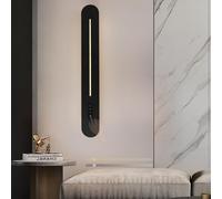 HQHYGM Wall Light Indoor with Touch Control 3 Color Dimmable Long Strip Aluminium Wall Sconces Wall Mounted Lamp Inside Acrylic Interior Decor for Living Room Dining