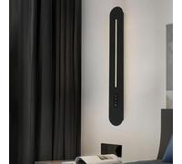 HQHYGM Wall Light Indoor with Touch Control 3 Color Dimmable Long Strip Aluminium Wall Sconces Wall Mounted Lamp Inside Acrylic Interior Decor for Living Room Dining