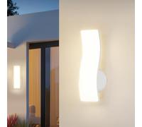 HQHYGM Wall Light Outdoor/Indoor Decorative Wall Lamp IP65 Waterproof Yard Wall Creatively Wall Aluminium Acrylic for Hallway Villa Balcony (White Warm Light)