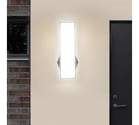 HQHYGM Wall Light Outdoor/Indoor Decorative Wall Lamp IP65 Waterproof Yard Wall Creatively Wall Aluminium Acrylic for Hallway Villa Balcony (Black White Light)