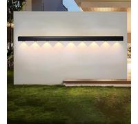 HQHYGM Wall Light Outdoor Up and Down Wall Lamp Creatively Decorative Wall IP65 Waterproof Wall Long Strip Aluminium for Balcony Garden Hallway (Warm Light 120cm)