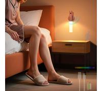 HQHYGM Wall Light RGB Colour Wall Lamp Indoor with Motion Sensor Wall with Wall Battery Operated 2700K for Bedroom Living Room Corridor (Orange 1 Pack)