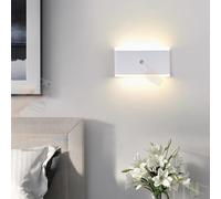 HQHYGM Wall Light Up and Down Wall with Remote Control Dimmings 2700K-6500K Wall Lamp Wireless Rechargeable Wall Touch Control for Living Room Bedrooms Reading (White - 5000mAh)