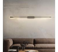 HQHYGM Wall Lights Indoor Dimmable Wall Lamp with Remote Control Metal Aluminum Long Wall for Bedroom Living Room Hallway Stairs Internal 3000K-6500K