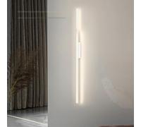 HQHYGM Wall Lights Indoor Dimmable Wall Lamp with Remote Control Metal Aluminum Long Wall for Bedroom Living Room Hallway Stairs Internal 3000K-6500K