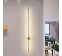 HQHYGM Wall Lights Rotatable ° Indoor Wall Lamp Long Strip Wall Sonces Decorative for Hallway Bedroom 3000K/4500K/6000K Aluminium Minimalist Nightlight