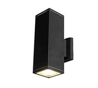HQHYGM Wall Mounted Light Black Aluminum 12W Wall Light Ip65 Waterproof Wallp Bedroom Balcony Corridor Lantern Use for Outdoor/Indoor 3000K/Warmlight/18W