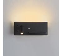 HQHYGM Wall Mounted Reading Light USB Charging Bedside with Switch Wireless Charger Adjustable Headboard Lamp Bedroom Wall Wash Lights Focused Bed Reading Spotlights/K/Left