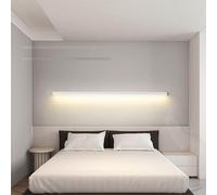 HQHYGM Wall with Remote Control Wall Lamp Dimmable Wall Aluminum Minimalist Decoratio Long Strip Fixture for Living Room Bedroom Office Restaurant