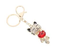 HQHYGM Wallets Keychains Metal Wallet for Women Maneki Neko Rhinestone Handbag Charms Charm Keychain Ring Bag Pendant Creative Key Chain Hanging Gift