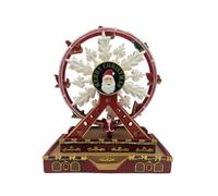 HQHYGM Wheel Figurine Musical Box Decorative Statue Desktop Ornament for Office Fireplace Indoor Shelf Holiday