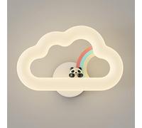 HQHYGM White Bedside Fixture 12W Cloud Shaped Acrylic Lamps for Bedroom Living Hallway Child'S Room Cute Wall Light