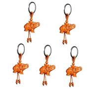 HQHYGM Wood Carving Keychain Cute Keychains Elephant Key Ring Charm Animal s Novelty Elephant Feng Shui s Back Decor