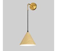 HQHYGM Wood Grain Metal Wall Light with Water Transfer Finish Fixture Farmhouse Decorative Wall Lamp Hallway Wall Nordic Minimalist Wall Lamps for Bedroom