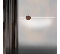 HQHYGM Wooden Wall Lamp Long Stripe Wall Sconces Indoor Bedside Wall Lights Aluminum Linear Mirror Light Wall Creative for Living Room