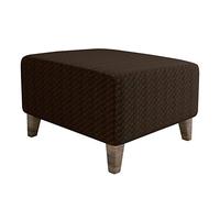 HQQXZQ Funda otomana cuadrada, protector plegable para muebles de almacenamiento con parte inferior elástica, funda rectangular extraíble, lavable a máquina (marrón, XL)
