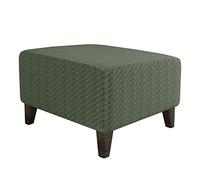 HQQXZQ Funda otomana cuadrada, protector plegable para muebles de almacenamiento con parte inferior elástica, funda rectangular extraíble, lavable a máquina (verde militar, XL)