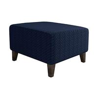 HQQXZQ Funda otomana cuadrada, protector plegable para muebles de almacenamiento con parte inferior elástica, funda rectangular extraíble, lavable a máquina (azul tibetano, L)