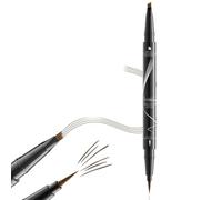 HQR Pluma de Cejas,Mighty Fine Brow Pen,Lápiz de Cejas Líquido,Lápiz de Vejas Microblading Rresistente al agua con un Aplicador de Punta de Microhorquilla,Crea Cejas de Aspecto Natural sin Esfuerzo