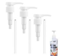 HQRKOTM 3PCS Bomba Dosificador, dispensador jabon baño de líquido de 4 CC para Carrera para Botella de Recipiente roscado de 500 ml/1000 ml y 28/410, dispensador de Jarabe, dispensador de Bomba