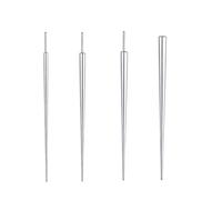 HQRKOTM 4 PCS Juego de Agujas para Piercing, Inserción Cónica de Acero Quirúrgico 316L 16G para Oreja/Nariz/Labio/Vientre/Pezón/Lengua