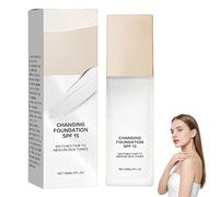HQRKOTM base de maquillaje cambiante de color de alta calidad efecto mate hidratante apta para todo tipo de pieles uso diario