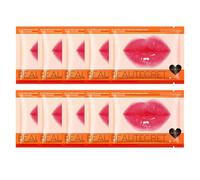 HQRKOTM Mascarilla labios, almohadillas hidratantes para labios, mascarilla de noche para el cuidado labial, 10 unidades (cereza)