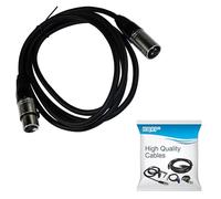 HQRP 1.8m 3-pin XLR M a XLR F Cable compatible con Behringer ECM8000, C-1, C-2 micrófono