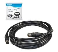 HQRP Cable de Entrada de Audio Macho Mini-DIN de 9 Pines para Mini-DIN de 9 Pines + HQRP Posavasos