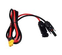 HQRP Conector solar de 3.3 pies compatible con conector MC4 a XT60, cable de extensión de carga, 12 AWG para panel solar, panel solar plegable RV a estación de energía portátil, generador solar,