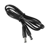 HQRP Enchufe de alimentación CC 5,5 mm x 2,5 mm macho a macho de 5,5 mm x 2,1 mm, cable conector adaptador de 1 m, 22 AWG, para tira LED, cámara de vigilancia, cámara de seguridad CCTV, pantalla LED,