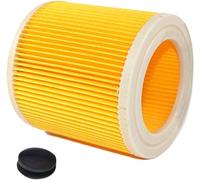 HQRP Filtro de cartucho para Kärcher A2604, A2654 ME, A2656 X Plus, A2674, A2675, A2676, A2901, A3100 OBI, A400 Plus, A 2200 … A 2999 serie Aspiradoras en seco y húmedo
