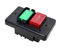 HQRP Interruptor de encendido/apagado compatible con Jet 994542 para sierra de mesa, mesa de enrutador, prensa de taladro, sierra de banco 110/220 voltios [UL Listed] + posavasos