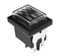 HQRP Interruptor de encendido y apagado compatible con KEDU HY12-9-7 HY12-9-4 Saba CB-52 refrigerador de 4 pines con cubierta impermeable para herramientas eléctricas, listado UL