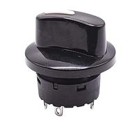 HQRP Interruptor giratorio con perilla 120 V 8 A 1 polo 7 vías SP7T