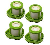HQRP Juego de 4 filtros compatibles con Bissell 1782 17823, borrador de pelo de mascotas, aspiradora de mano inalámbrica para coche, piezas # 1608653 y 1608654 de repuesto