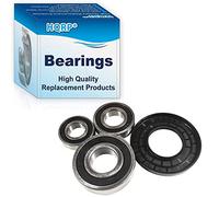HQRP Kit de rodamientos y sellado para Whirlpool WFW9200SQ00 WFW9200SQ01 WFW9200SQ02 WFW9200SQ03 WFW9200SQ04 WFW9300VU02 lavadora de carga frontal + posavasos HQRP